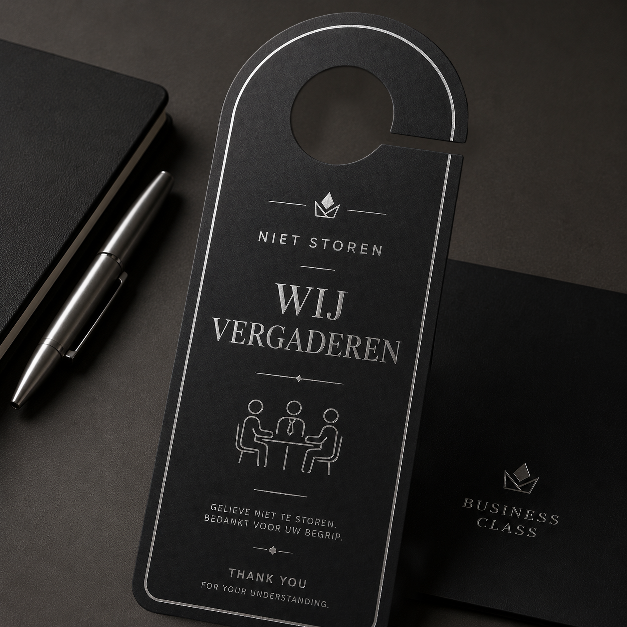 Luxe deurhanger met goudfolie – Gepersonaliseerd