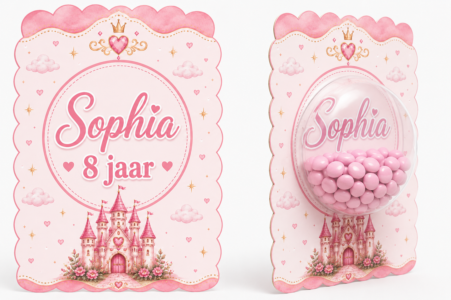 Snoepkaart met Snoepbol – Prinsessenkasteel
