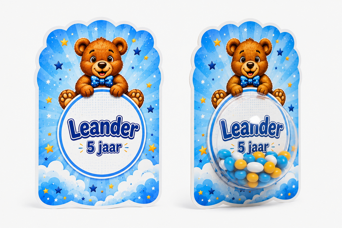 Snoepkaart met Snoepbol – Beertje