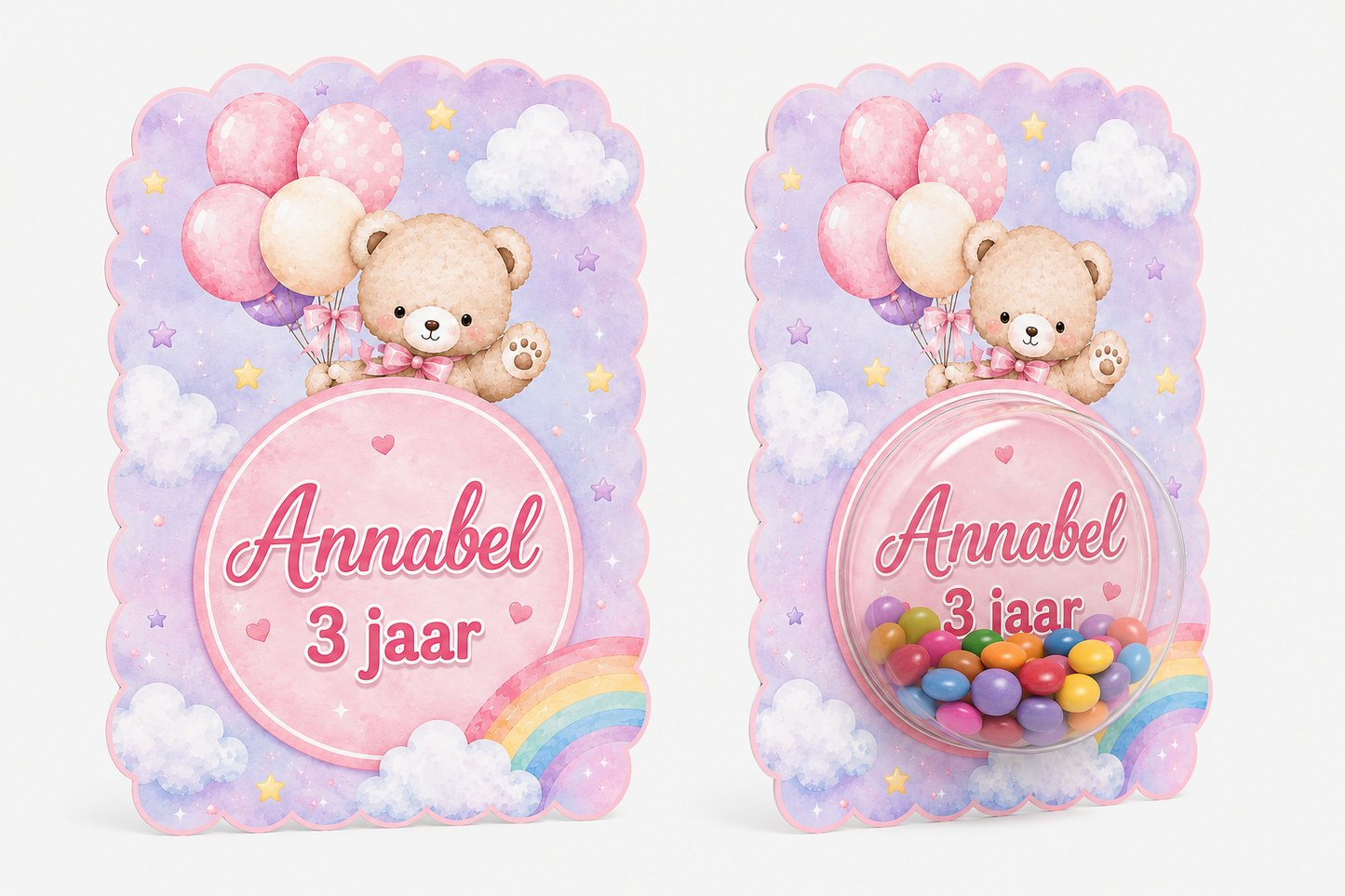 Snoepkaart met Snoepbol – Beertje