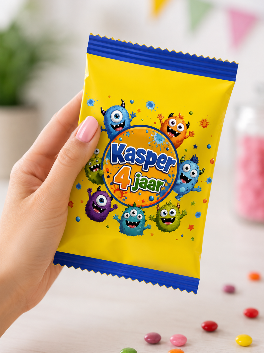 Snoepzakje Verjaardag Monstertjes