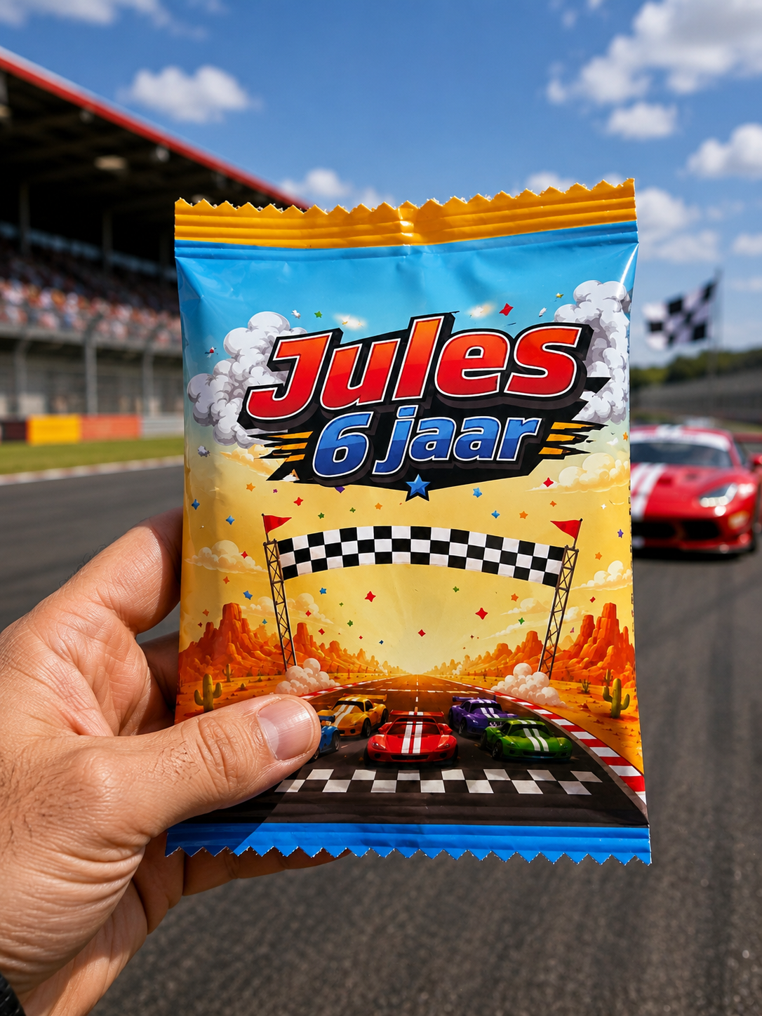 Snoepzakje Verjaardag Racewagens