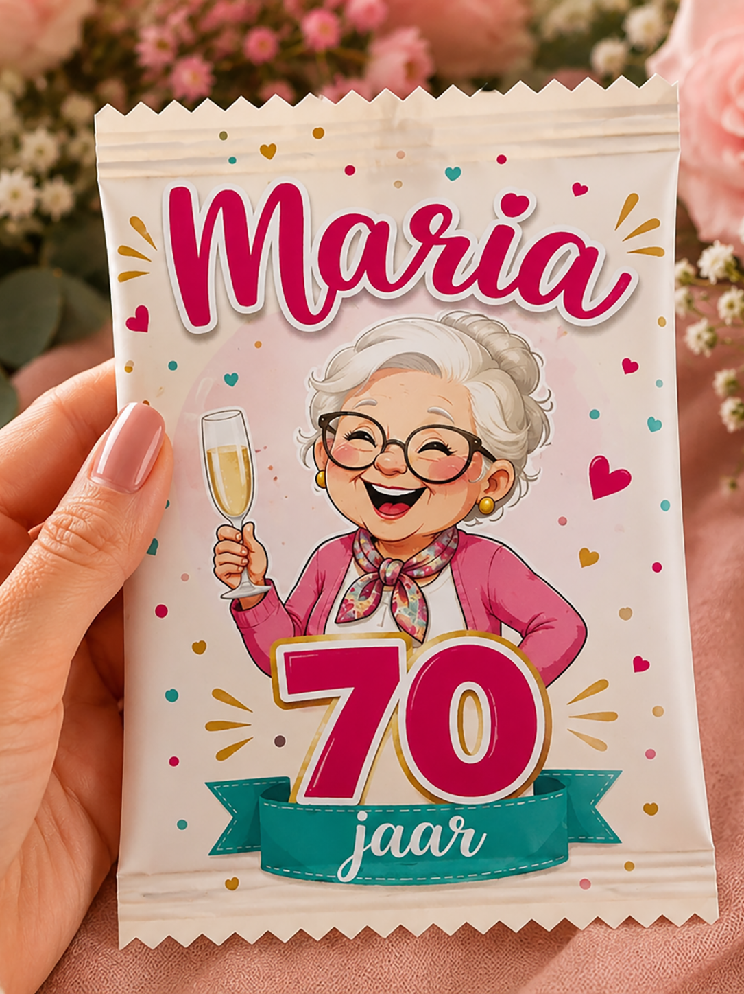 Snoepzakje Verjaardag Vrouw 70 jaar
