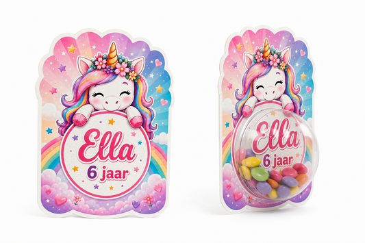 Snoepkaart met Snoepbol – Eenhoorn