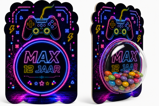 Snoepkaart met Snoepbol – Gamer