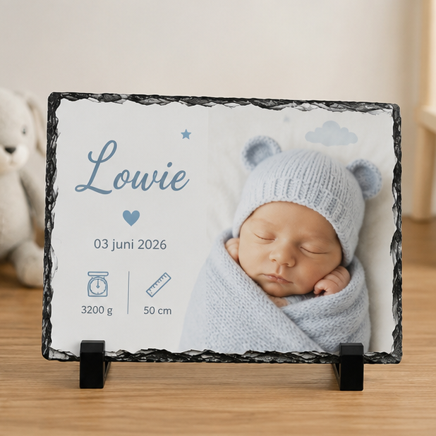 Leisteen Fotopaneel met Eigen Foto – 15 x 20 cm