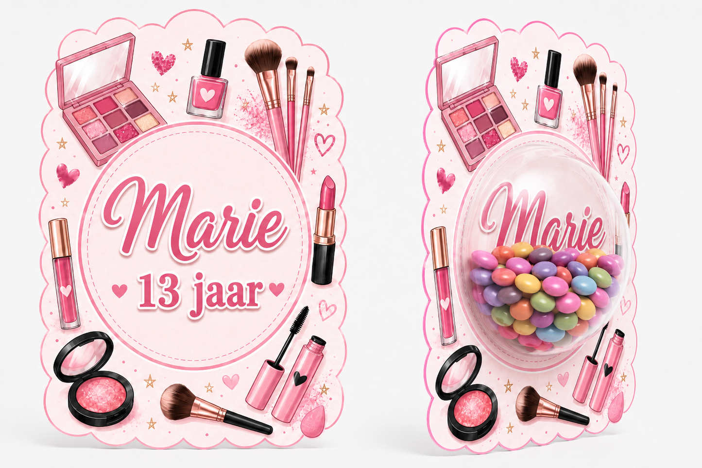 Snoepkaart met Snoepbol – Make-Up