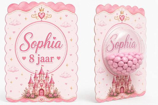 Snoepkaart met Snoepbol – Prinsessenkasteel